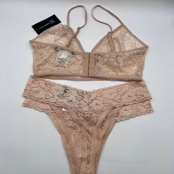 INC International Concepts Womens Lace Bralette & Thong Panty(2) Set Small New - Picture 3 of 8